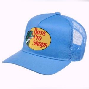 Brand New - Bass Pro Shop Trucker Hat - LIGHT BLUE ** SHIPS WITHIN 24 HOURS **